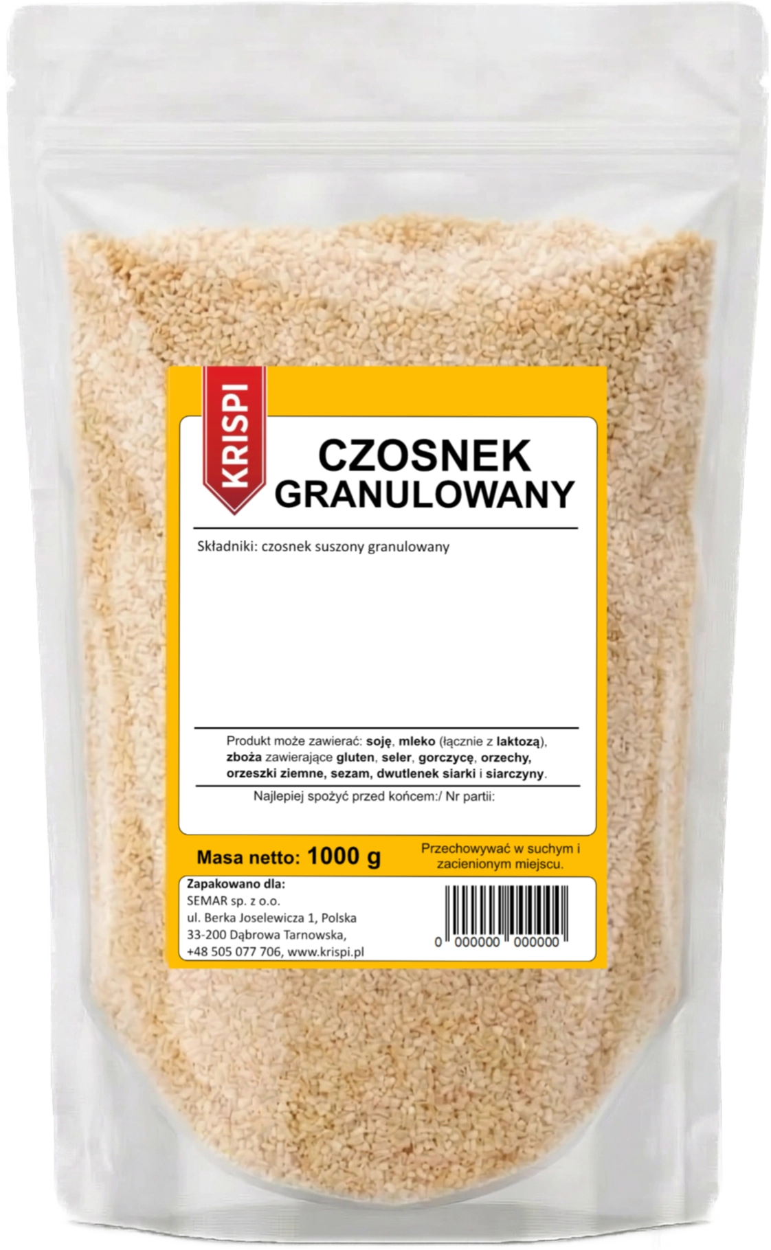 Czosnek suszony granulowany KRISPI